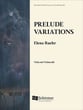 Prelude Variations Viola and Cello Duet cover